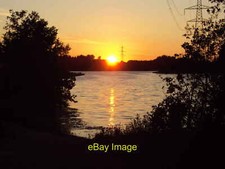 Photo 12x8 Sunset over water at Sale Water Park  c2010