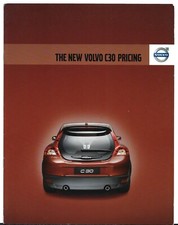 Volvo C30 Specifications 2007-08 UK Market Brochure S SE Lux R-Design Sport