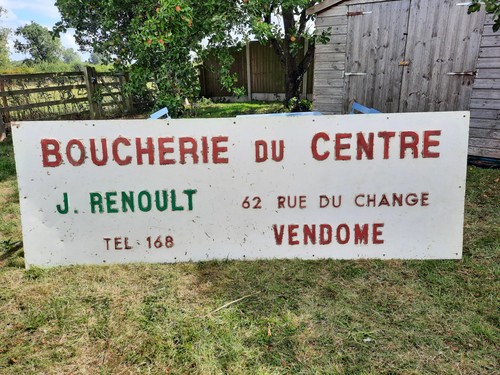 French enamel boucherie - french, sign