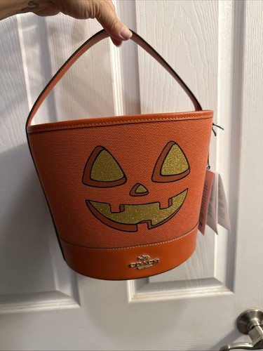 Coach orange bucket - orange, tote