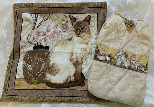 Hand made cat cushion - cushion, cover