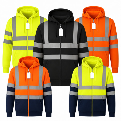 Vis zip hoodie fleece - vis,