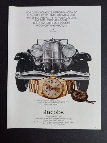 Rolex magazine 1977 - rolex, ad