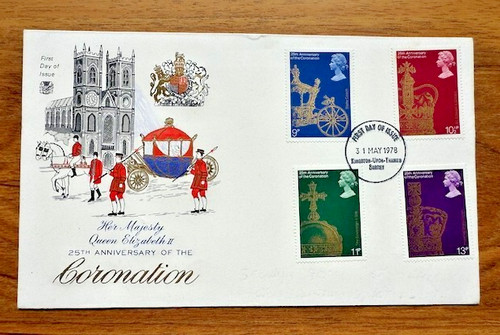 Stamps first day cover 25th - gb,
