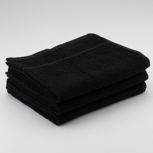 Black hairdressing towels - hairdressing,