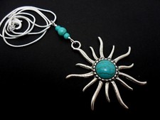  A LOVELY TIBETAN SILVER SUN