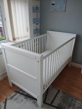 WHITE COT/BED,PLUS MAMAS &
