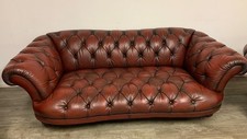 Tetrad oskar sofa 3/4 seater grand  in antique ox blood Red 
