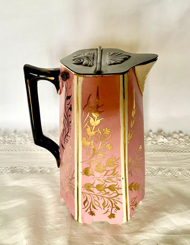 1930s pink china with gilt - 1930s,