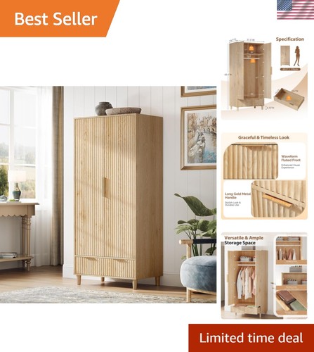 Fluted wardrobe closet - fluted,