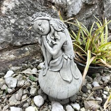Stone garden ornament fairy