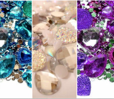 Flat back rhinestone crystal - flat,