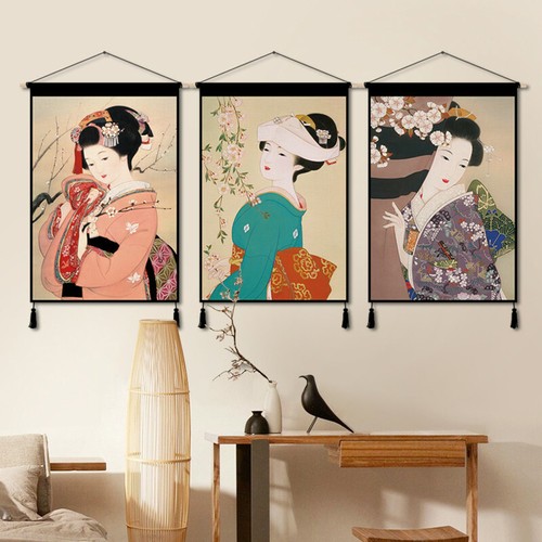 Japanese wall hanging pictures - hanging,