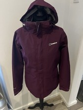 Berghaus Purple Anorak Jacket With Hood size 12 chest 38