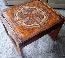 VINTAGE TEAK/TILE TABLE 