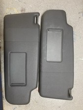 VW GOLF MK5 GTI / R32 DRIVERS & PASSENGERS SIDE SUN VISORS IN BLACK  WITH CLIPS