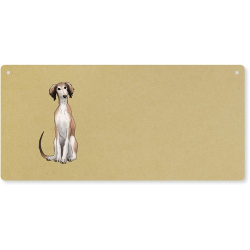 Saluki puppy door plaque - 'saluki,