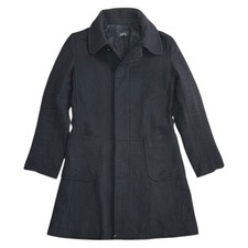 Apc Wool Cashmere Overcoat Rue Madam Paris Black Womens Eu36