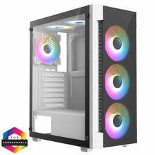 CIT White ATX Gaming PC Case