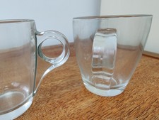 2 Vintage Mid Century Glass
