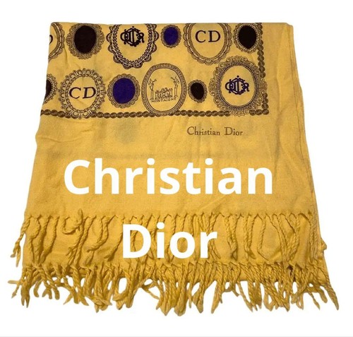 Christian dior wool stole - wool,