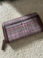 Joules Tweed & Leather Purse