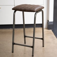 Bar stool faux leather 76cm - faux,