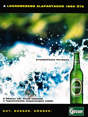 Gosser beer rare - gosser, ad