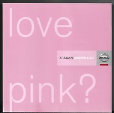 Nissan Micra C+C Pink 1.6 Limited Edition 2006 UK Market Sales Brochure