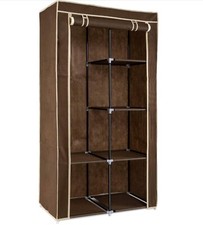 Wardrobe Storage Cupboard for Clothes 88 x 170 Navaris ONE PIECE MISSING Canvas