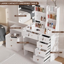 10 Led Lights Make up Dresser