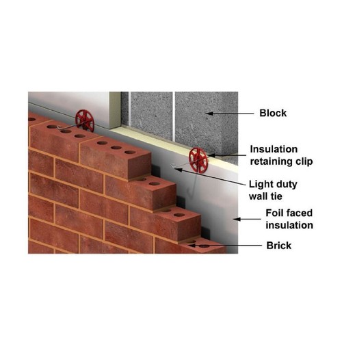 Insulation retaining discs - retaining,