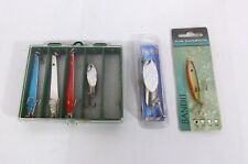 Selection of Used and Unused Metal Fishing Lures Shakespeare/Ron Thompson/Dexter