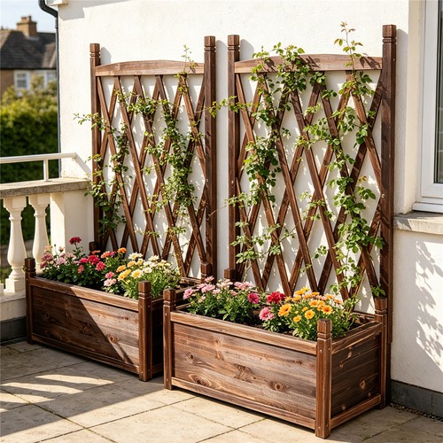 Raised bed garden climbing - raised,