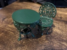 Dolls House Green Painted Soft
