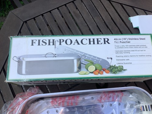 Stainless steel fish - stainless, poacher