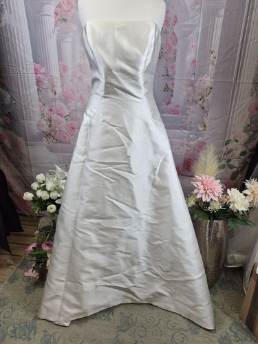 Strapless ivory mikado satin - strapless,