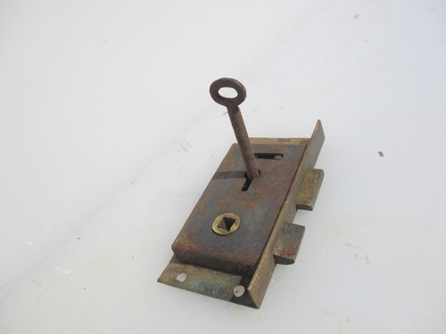 Antique brass cabinet lever - antique,