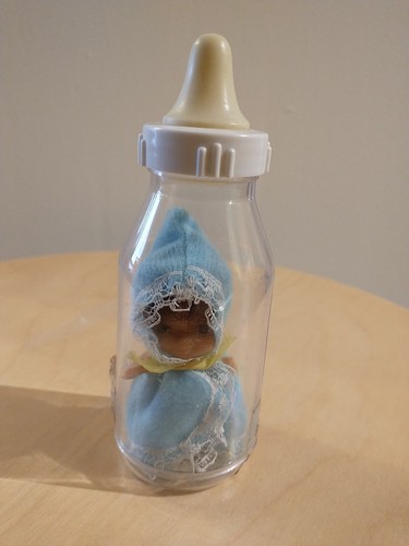 Vintage bottle doll baby - vintage,