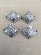 Chrome Metal Police Inspectors Rank Bath Stars Pips X 4