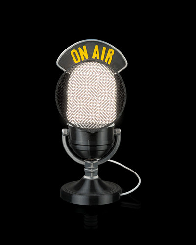 Broadcast microphone led table - broadcast,