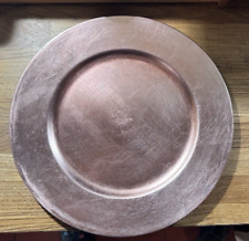 6x Metallic Charger Plates Wedding Party Dining Table Setting 33cm Rose Gold