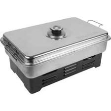 Outdoor Smoker Cooker For Wood Chips Fish Meat & Cooking BBQ with a Thermometer