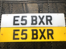 E5 BXR Cherished Private Number Plate suit Porsche Boxster