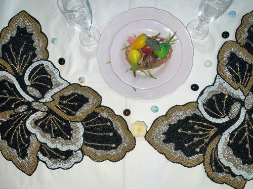 Set placemat black - set, of