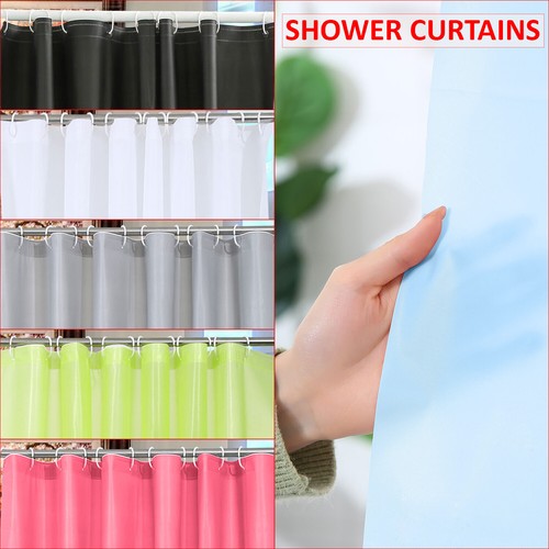 Bathroom shower curtains plain - curtains,