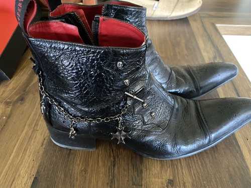 Jeffrey west black leather - black,
