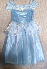 Disney Tu Princess Cinderella Fancy Dress Costume Outfit 5-6Years Halloween blue