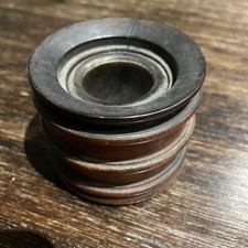 Vintage turned wood ink well - ink,