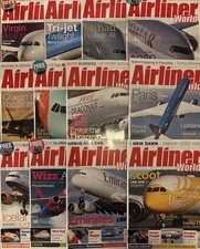 AIRLINER WORLD MAGAZINE BUNDLE X 12 - FULL YEAR 2015 - JOB LOT - AVIATION
